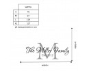Customized Name Wall Decal Custom Family Name Wall Sticker